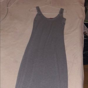 Grey bodycon maxi dress
